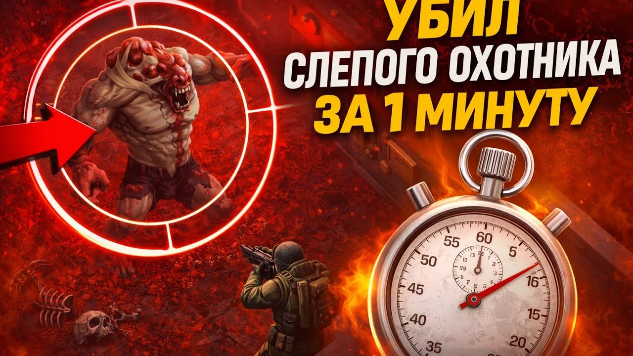 Самое быстрое убийство Слепого Охотника в  Бункере Альфа| Last day on Earth |