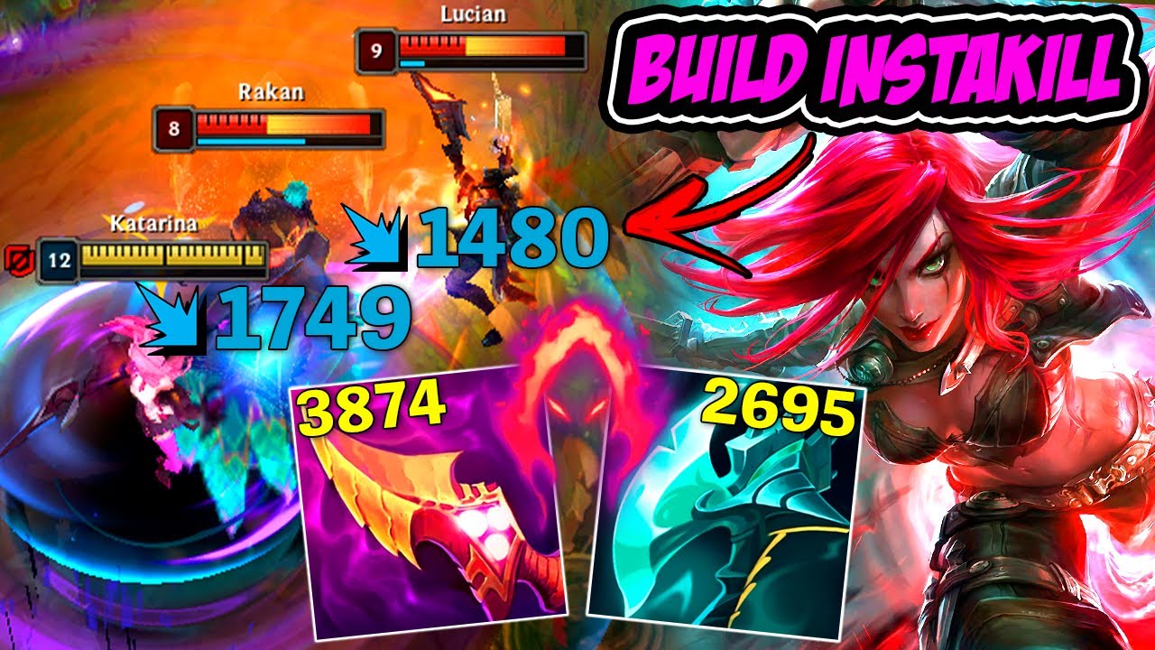 KATARINA COM A NOVA MELHOR BUILD DE INSTAKILL NA ADAGA !! - LEAGUE OF LEGENDS