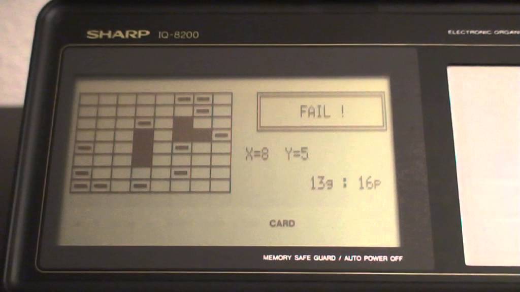 Sharp IQ Organizer Pocket Computer Game Submarines