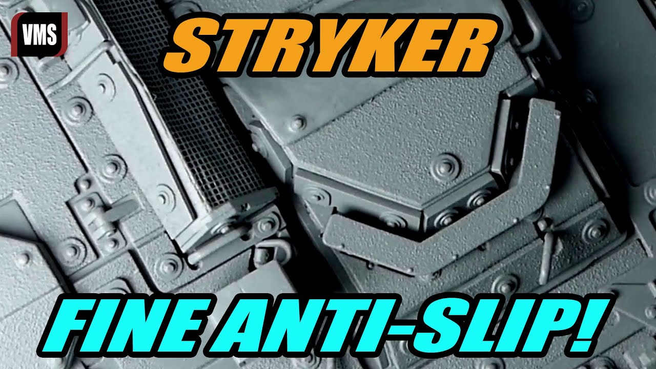 Make fine anti slip coating on a Stryker model - VMS Hull Tex Air tutorial