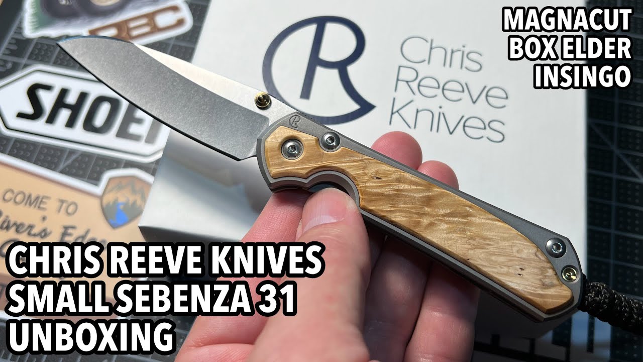 Распаковка ножа Chris Reeve Knives Small Sebenza 31 с клинком Magnacut Insingo и вставками из дре...