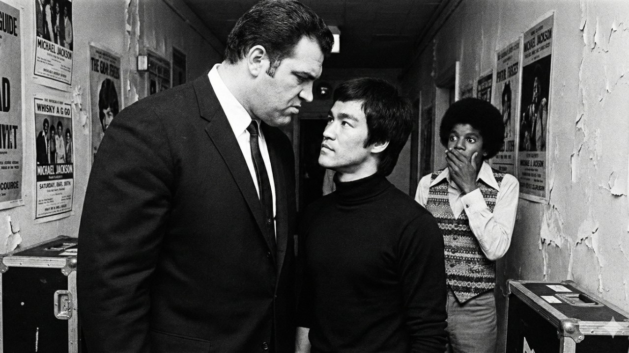 Michael Jackson 350lb Bodyguard ATTACKED Bruce Lee Backstage — Michael Watched Him Get CRUSHED