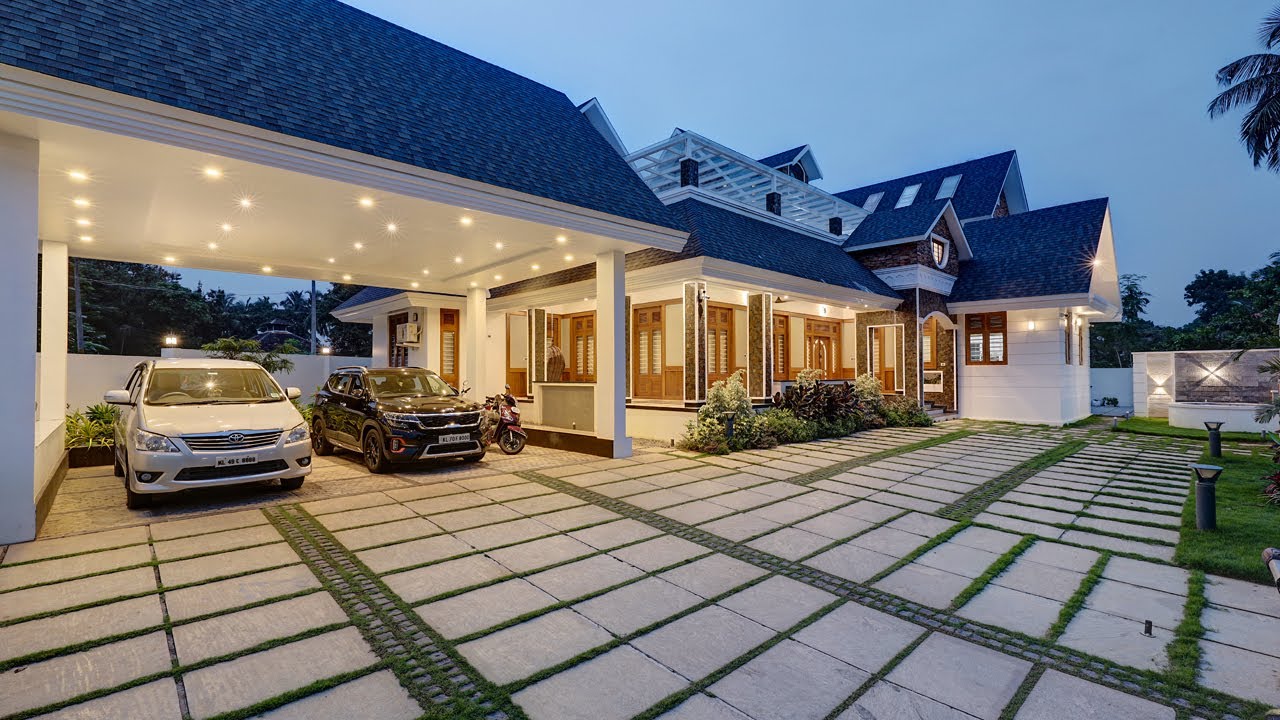 Traditional & Contemporary Fusion Home|Palakkad|Kerala