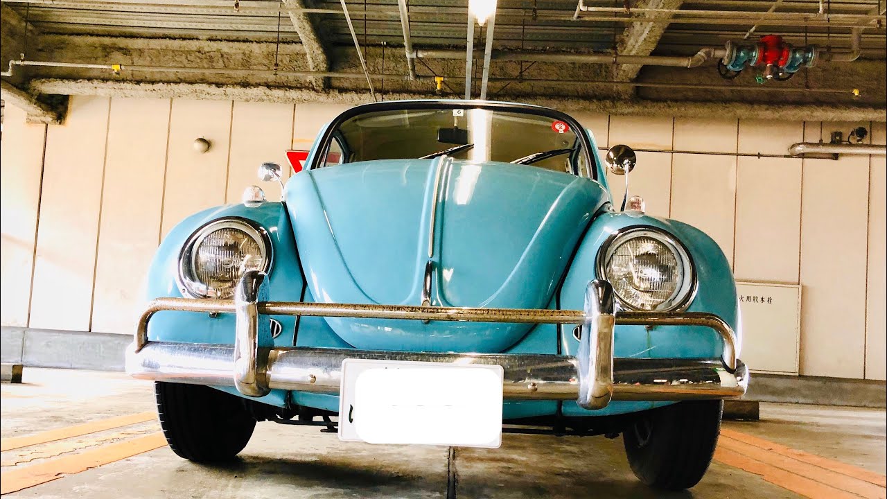 空冷ビートル1972年式で普段乗りドライブ　エンジン音最高！Volkswagen  type1 beetle 1972 driving engine sound