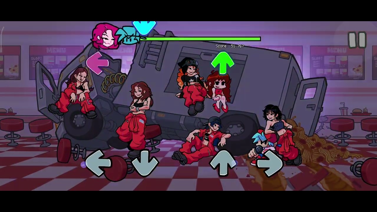 Mi prima Samy juega fnf y es pro xd