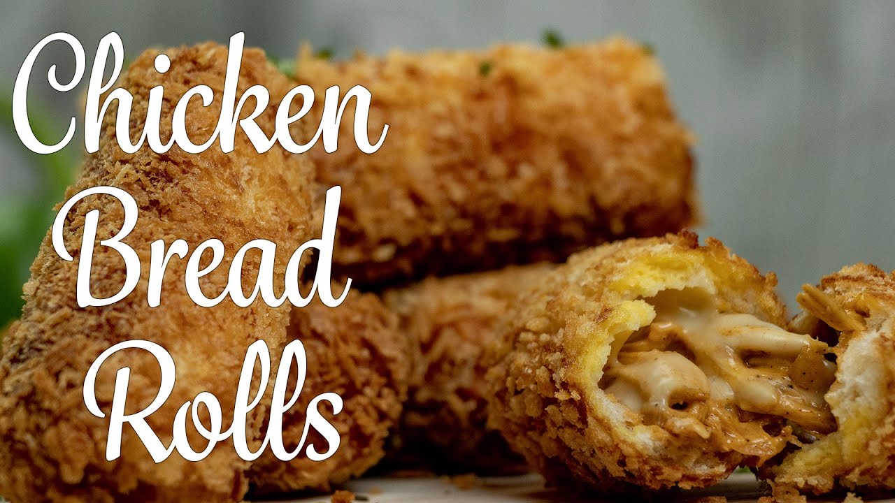 Crispy Chicken Bread Rolls | Easy Bread Roll Recipe