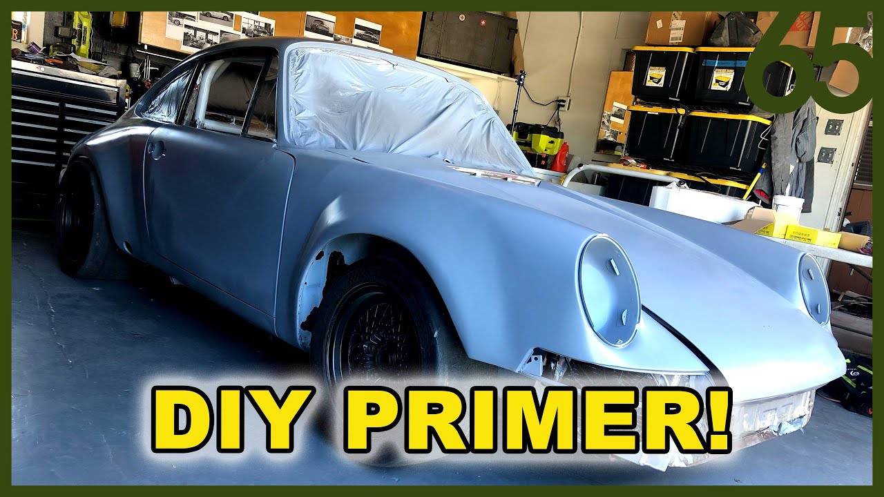 Using the $19 Harbor Freight Paint Gun For Primer on the Subaru Swapped Porsche Blasphemy Build! #65