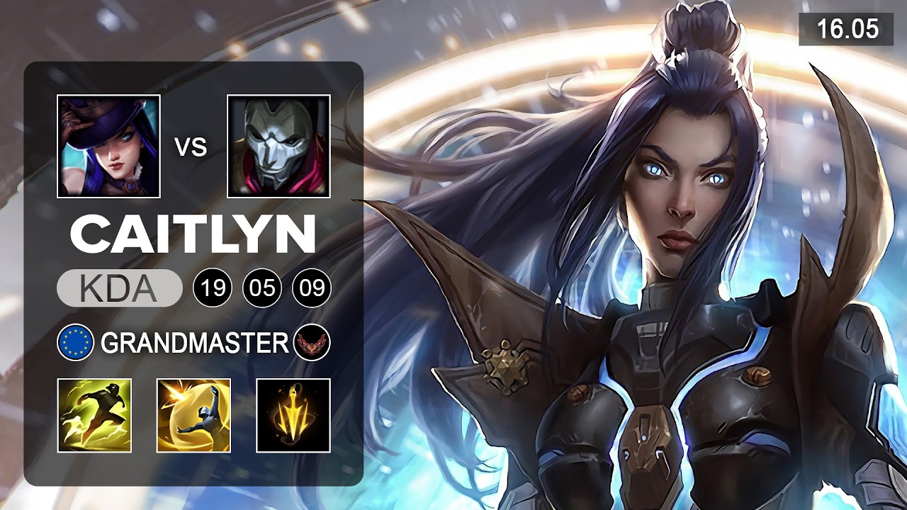 Caitlyn vs Jhin ADC - EUW Grandmaster - Patch 16.05 Season 16
