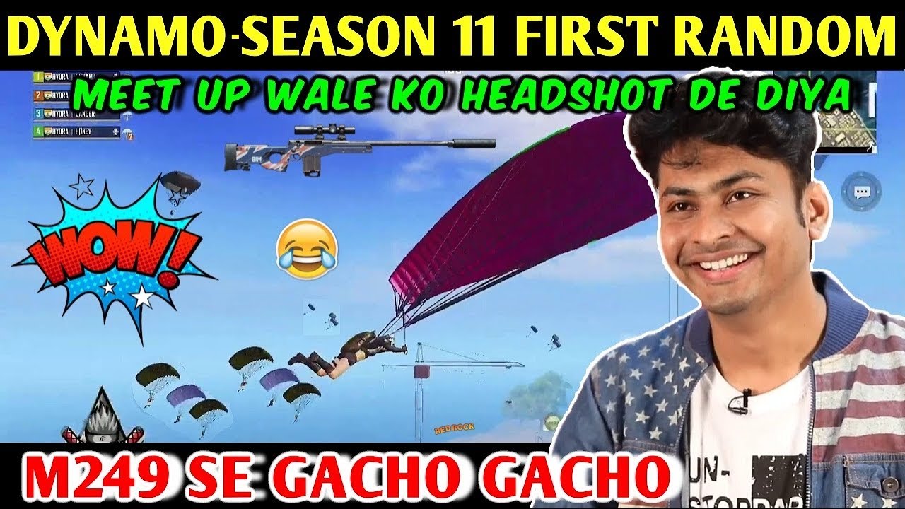 DYNAMO - SEASON 11 FIRST RANDOM PLAYER MATCH | PUBG MOBILE | RED ROCK
