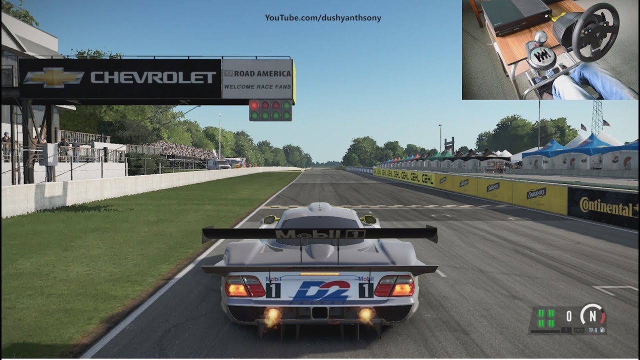 MERCEDES-BENZ CLK-LM At Road America - Project CARS 2 (Sim Wheel) Gameplay