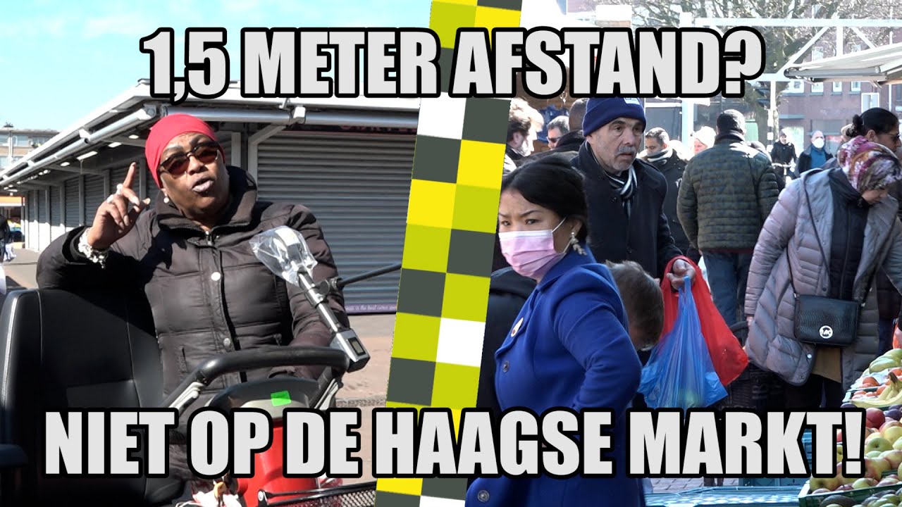 Straatvraag: Houden mensen afstand van elkaar op de Haagse Markt?