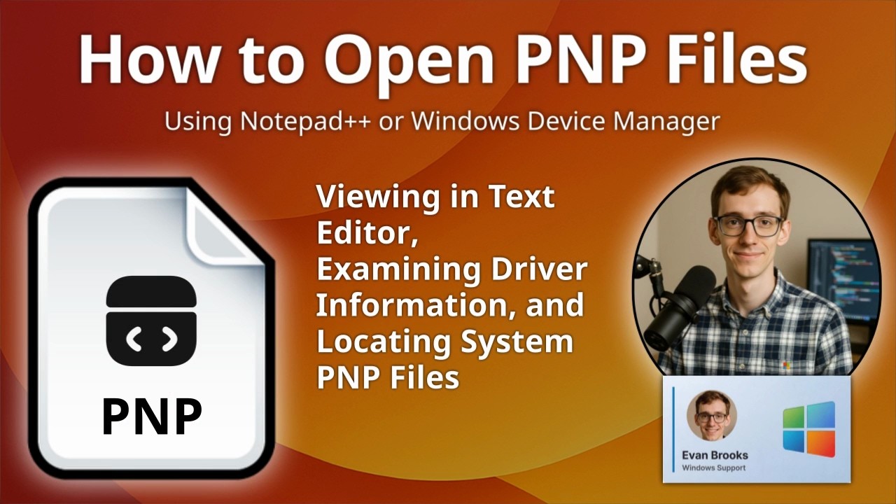 Как открыть файлы PNP (информация о драйверах Windows Plug and Play)