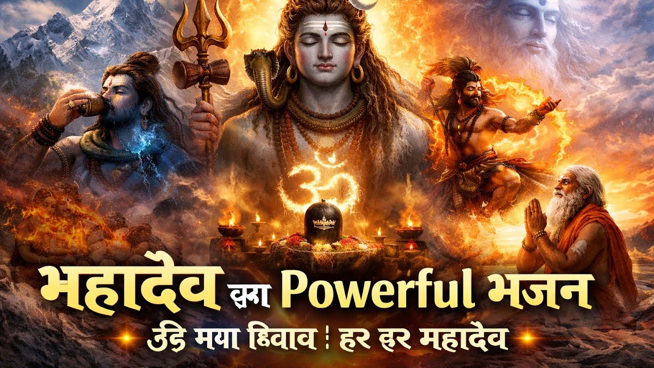 महादेव का Powerful भजन 🔱 | हर हर महादेव | ॐ नमः शिवाय | 15 मिनट का ध्यानमय शिव भजन