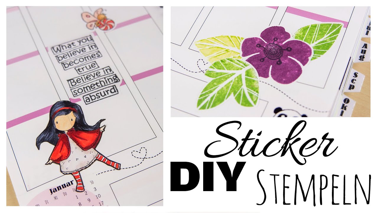 [DIY] Sticker selbermachen #1 | Stempeln