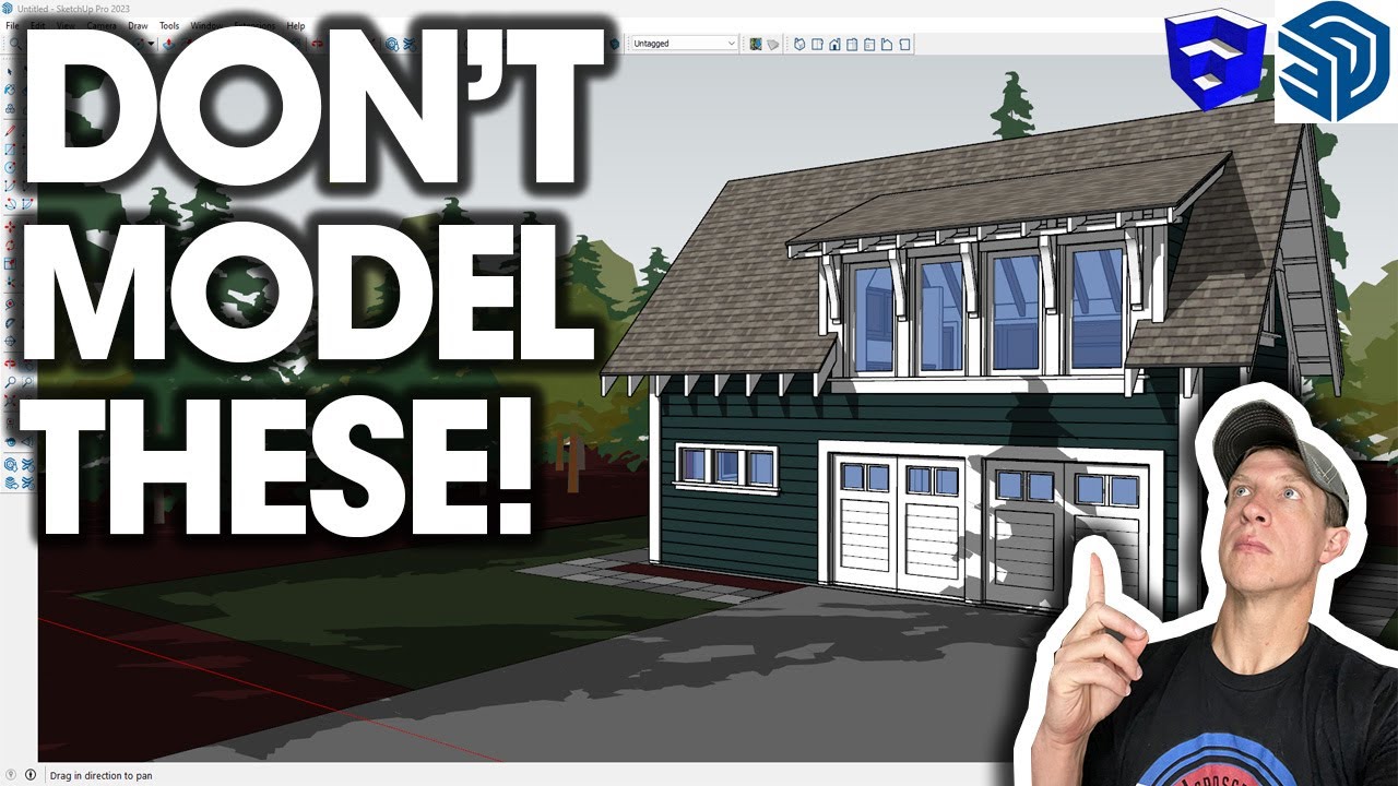 ЧТО НЕЛЬЗЯ моделировать в SketchUp!