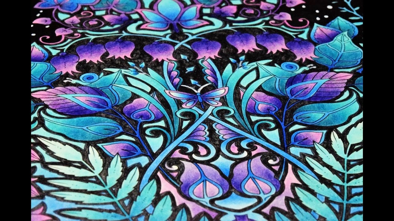Johanna Basford - Enchanted Forest - How to color with Polychromos - Part 1