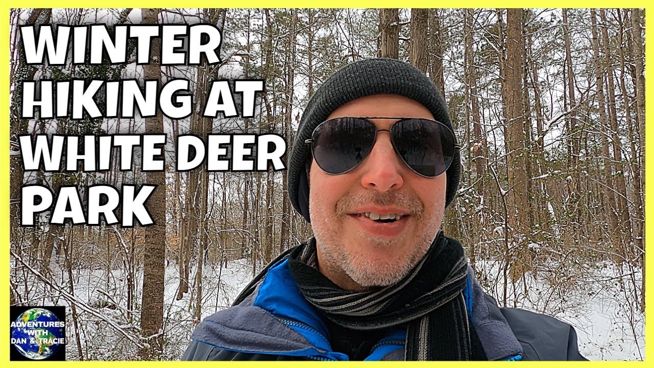 Beautiful Snow at White Deer Park in Garner, NC