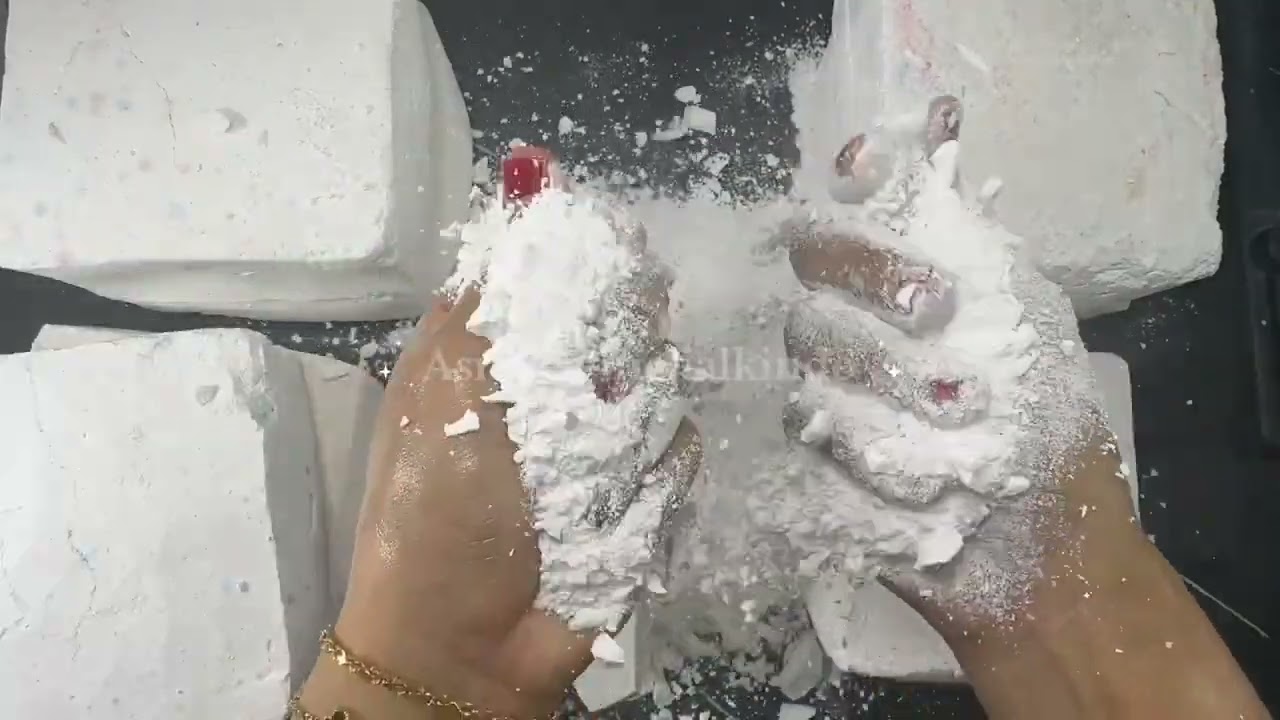 Oddly satisfying @ASMRgymchalkIndonesia | Pure White Chalk Part - 7/20