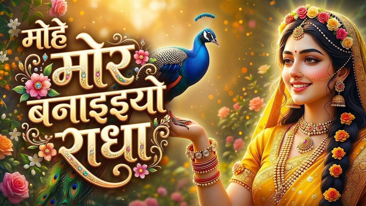 मोहे मोर बनइय्यो राधा |Mohe Mor Banaiyo Radha Apne Vrindavan Ko|Peaceful Radha Krishna Bhajan#radha