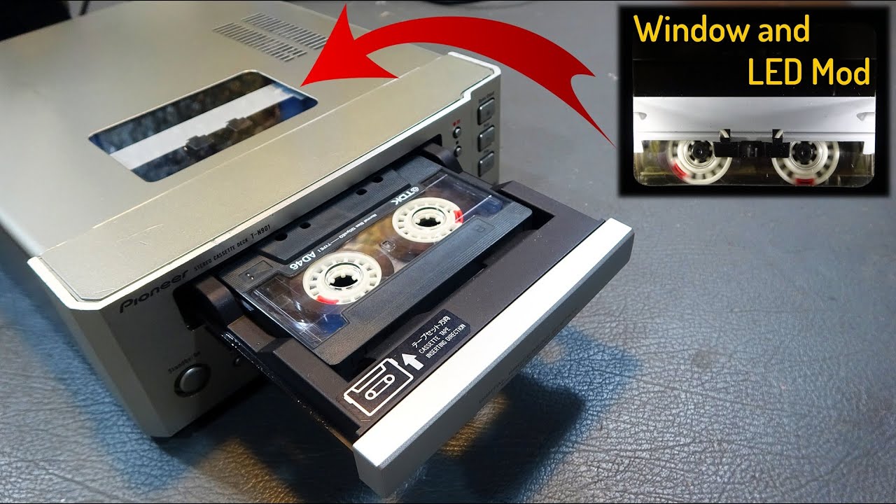 Pioneer Stereo Cassette Deck T-N901 | Window and Led Mod