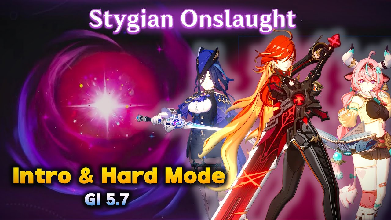Genshin Impact 5.7 New End-game | Stygian Onslaught Intro | Hard mode | Genshin Impact