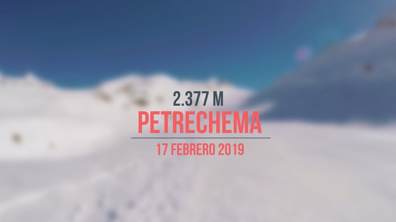 PICO PETRECHEMA (2.377 m) invernal desde Linza - Esqu&iacute; de Traves&iacute;a (febrero 2019)