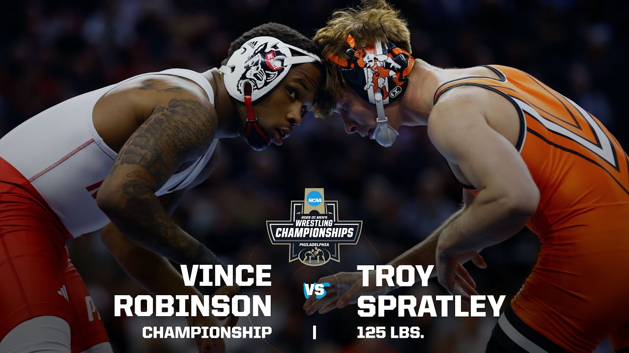 Vince Robinson vs. Troy Spratley: 2025 NCAA wrestling championship (125 pounds)