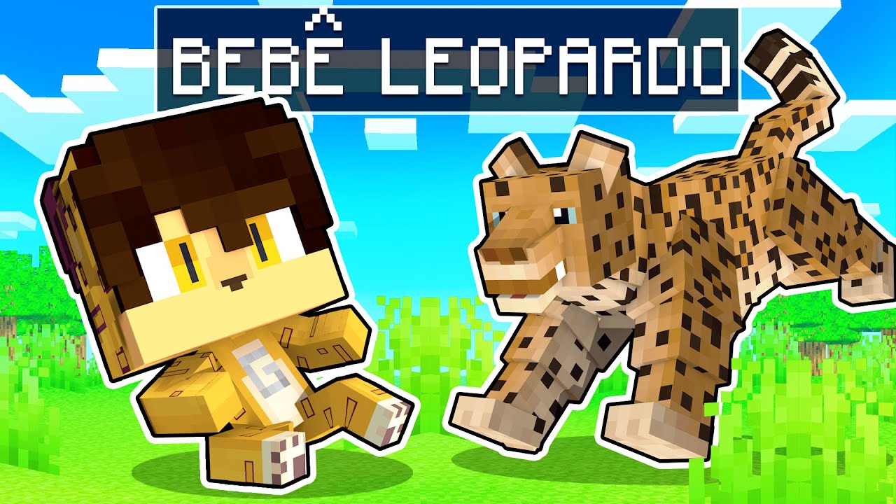 GUIHH NASCEU como um BEBÊ LEOPARDO no MINECRAFT ✭ Guihh ✭