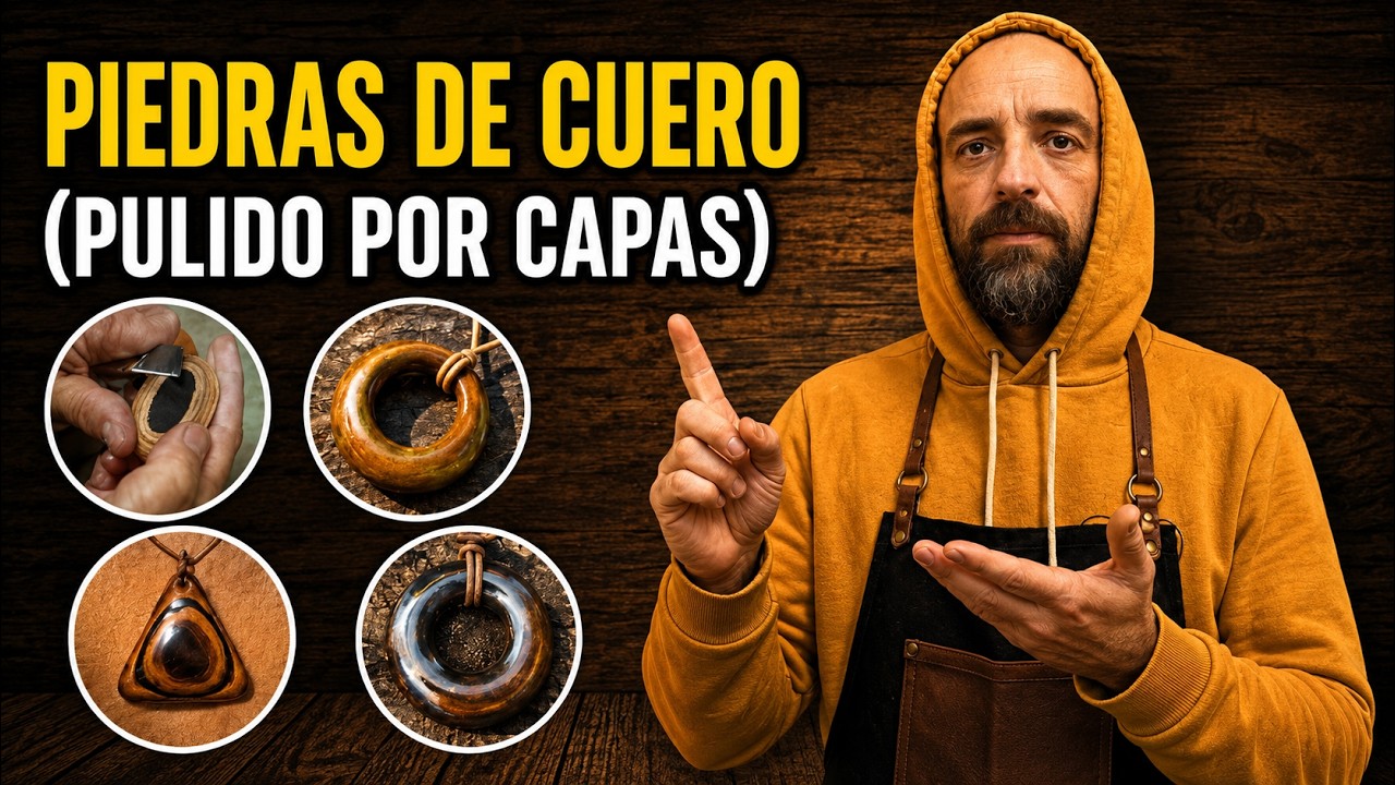 Piedras de cuero (Técnica de PULIDO po CAPAS)