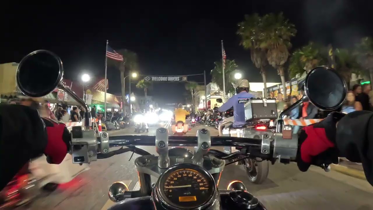 Daytona Bike Week Main Street cruise...😃👍🇺🇸 PLEASE SUBSCRIBE 👍 