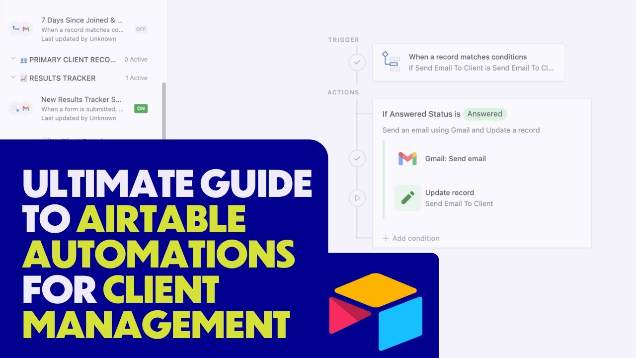 Beginner&rsquo;s Guide to Airtable Automations for Client Management | Airtable CRM Tutorial