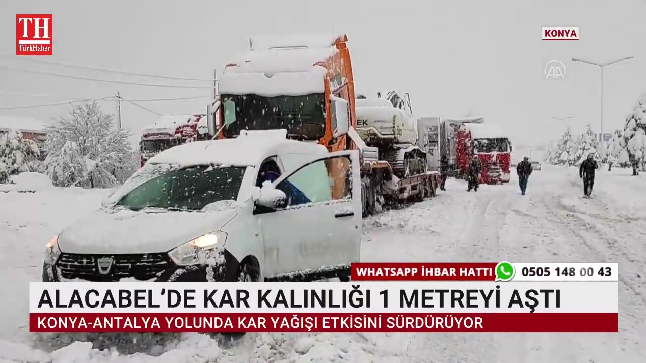 ALACABEL&rsquo;DE KAR KALINLIĞI 1 METREYİ AŞTI