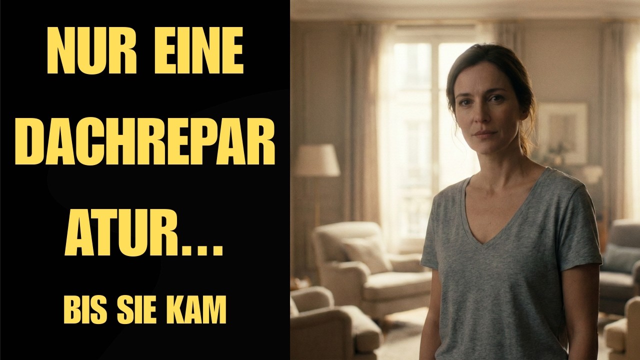 Ich sollte nur das Dach reparieren    bis sie in einem Bademantel die Leiter hochkam