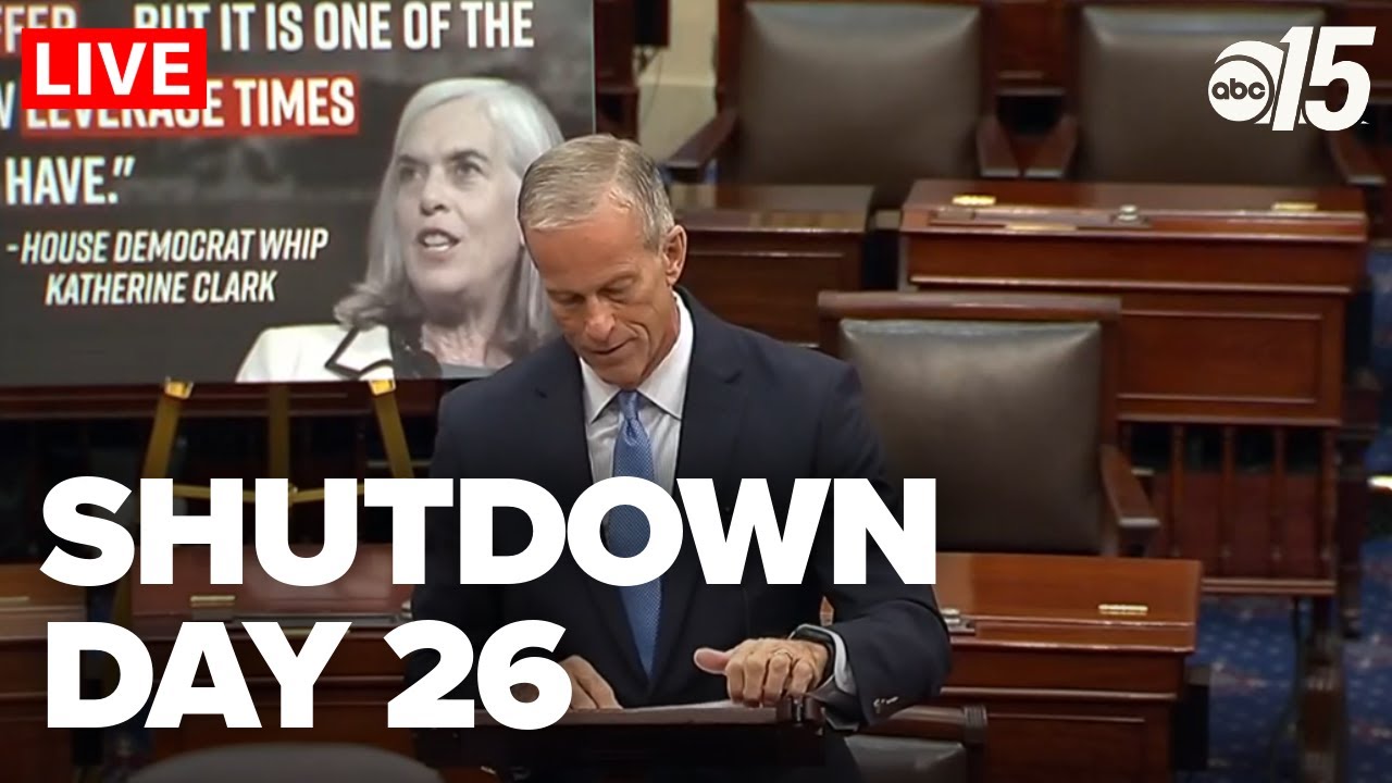 LIVE: Senate floor amid shutdown day 26