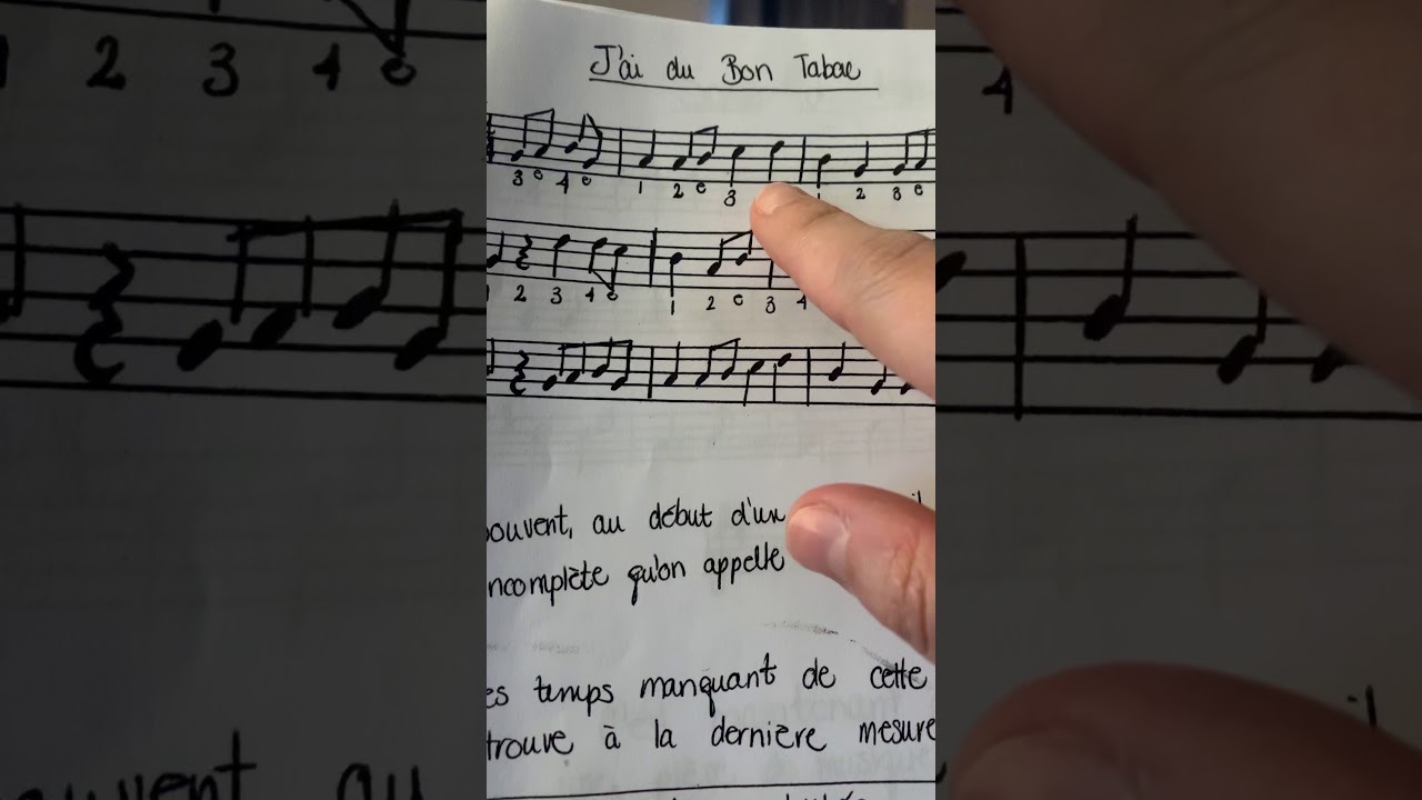 J’ai du bon Tabac (Flûte à Bec)