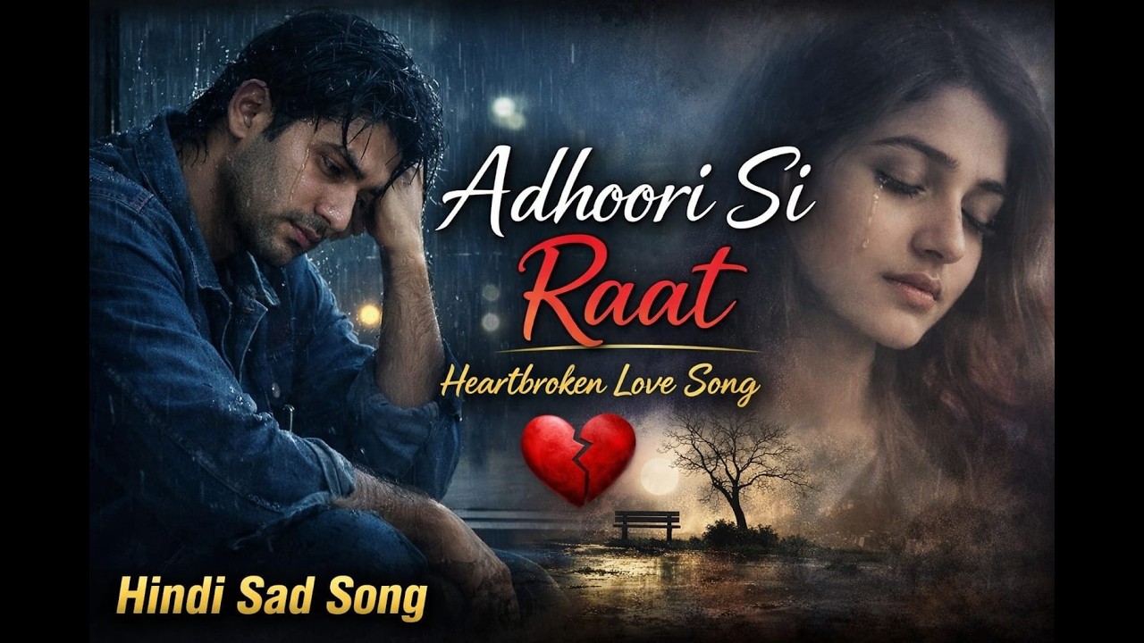 Adhoori Si Raat 💔 | New Hindi Sad Song 2026 |Heart Touching Breakup Song | Emotional #love #story