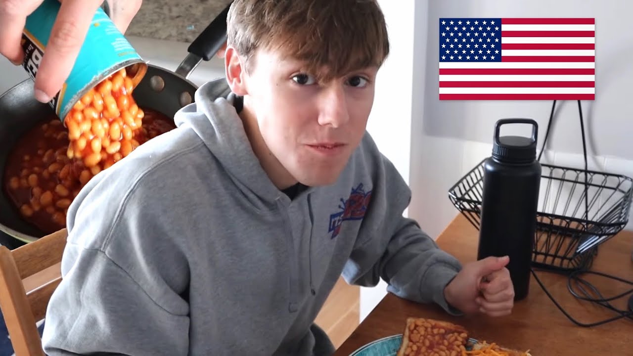 Американец пробует фасоль на тосте! *впервые*