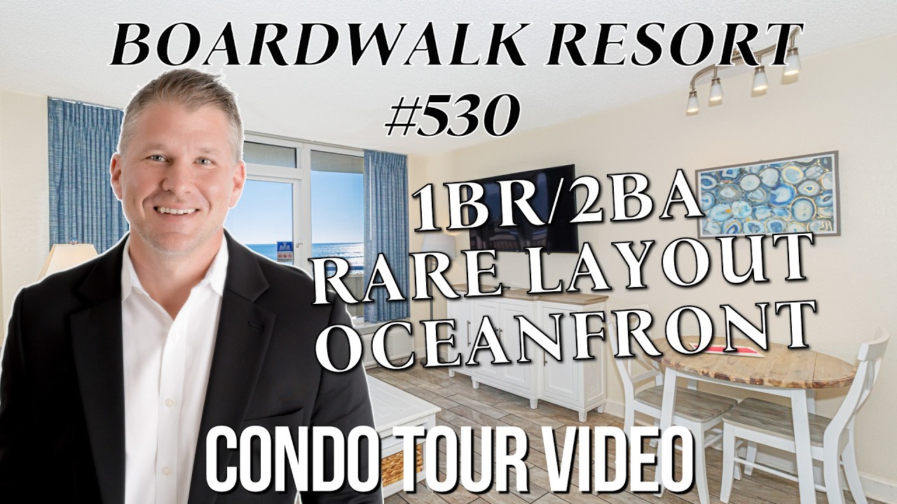 Oceanfront 1BR/2BA Condo w/ TWO Balconies | 5th Floor Views at Boardwalk Resort #503, Myrtle Beach