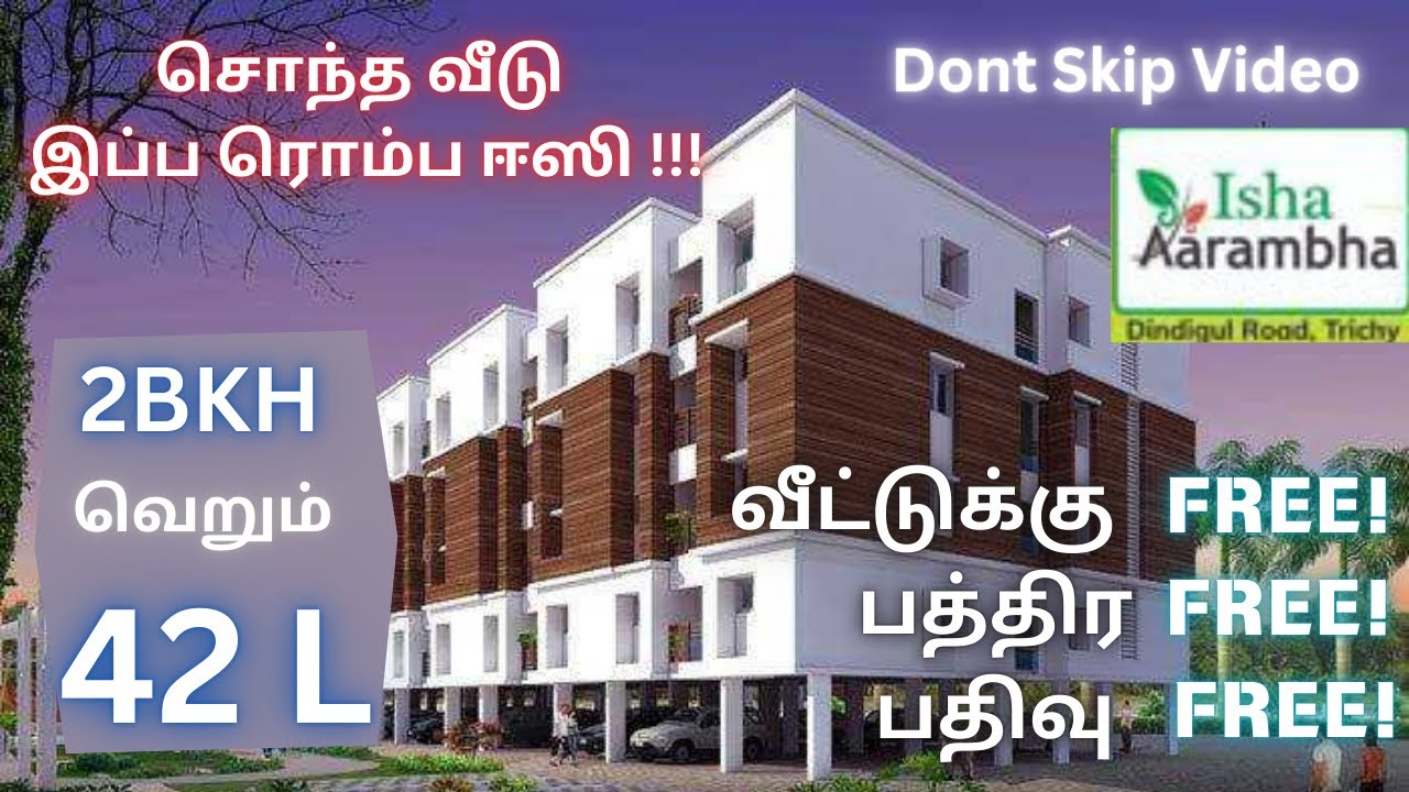 Luxury Flats at Affordable Price in Trichy. Free Registration. Don't miss it. #trichy #panjappur