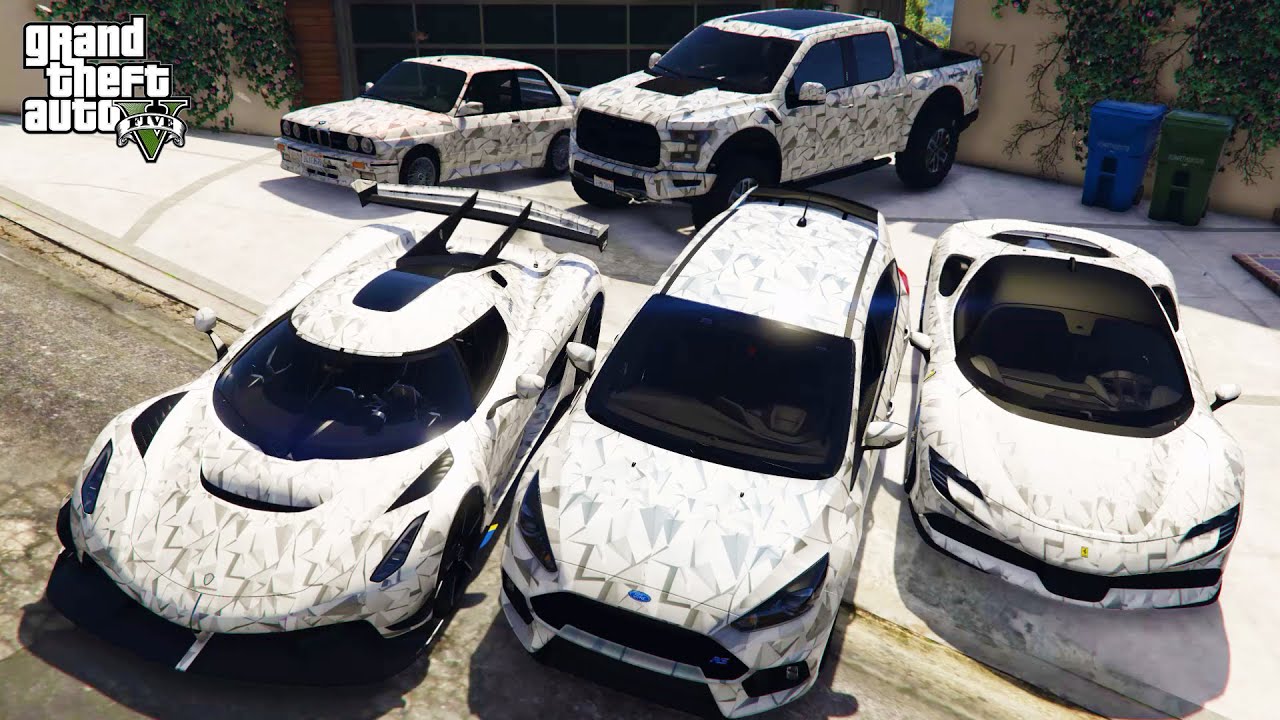 GTA 5 - ONLINE Stealing Diamond Luxury Cars with Franklin! (Real Life Cars #87)#GTA5ONLINE#GTA5
