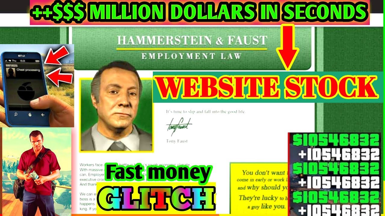 Gta 5 Million dollar website Stock glitch ( HammerStein&Faust Stocks ) Millions in Seconds