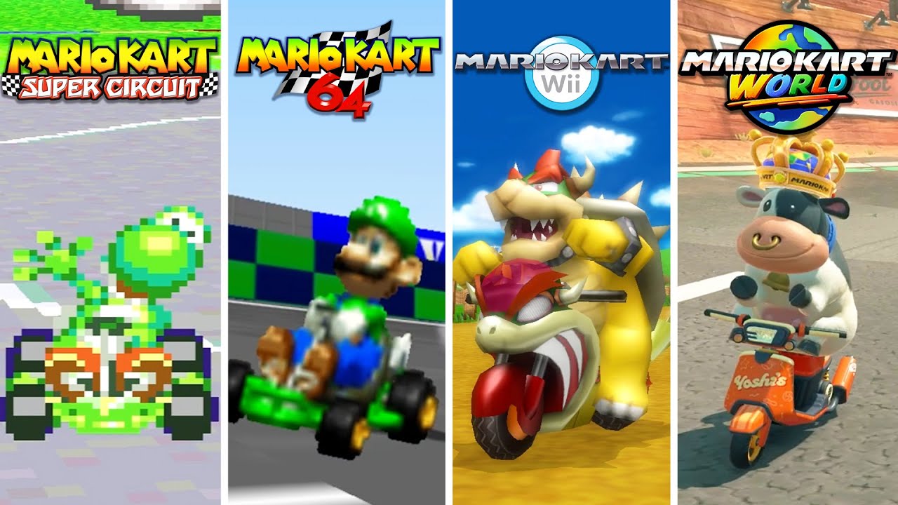 Evolution of Mario Kart Games (1992 - 2025)