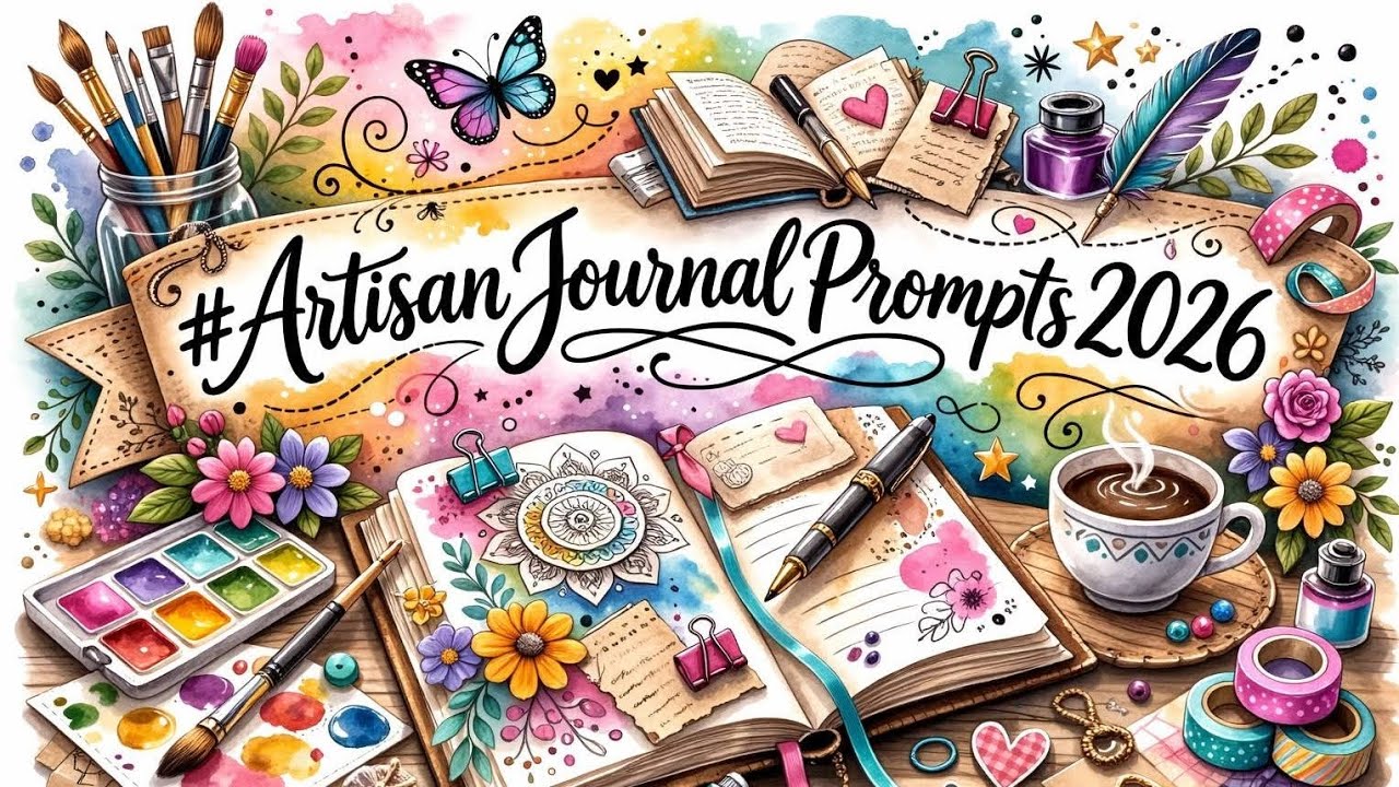#artisanjournalprompts2026 hostedby @TheBeccajb @mscraftygirl42 