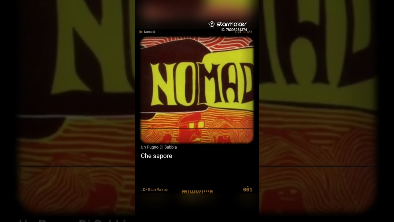 Je chante une chanson du groupe I NOMADE PUGNO DI SABBIA