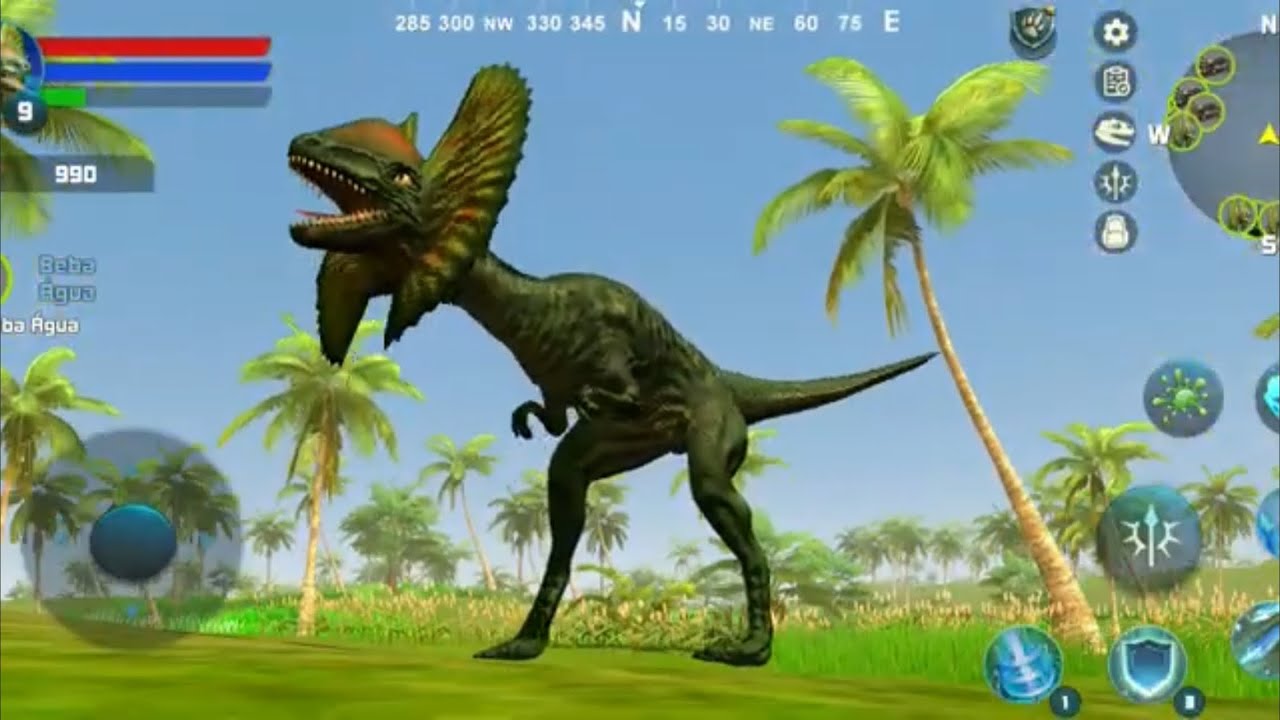 Melhor jogo de dinossauro - Dilophosaurus Simulator para Android #dinossauro #jurássico
