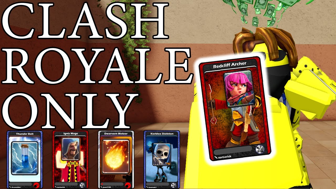 Can I Win in Blox Cards with only Clash Royale?