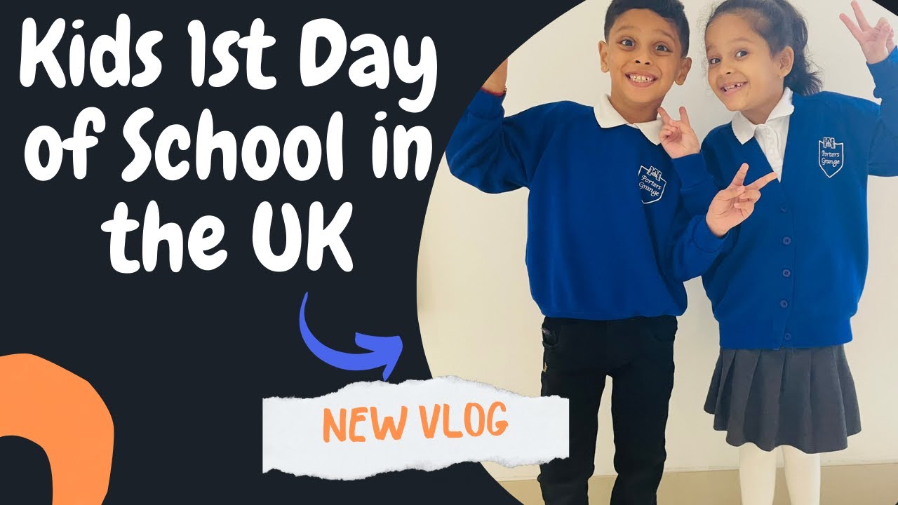 Bacho ka 1st day of School in the UK ...