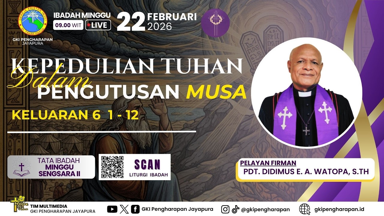 (22 FEBRUARI 2026) IBADAH MINGGU SENGSARA II 