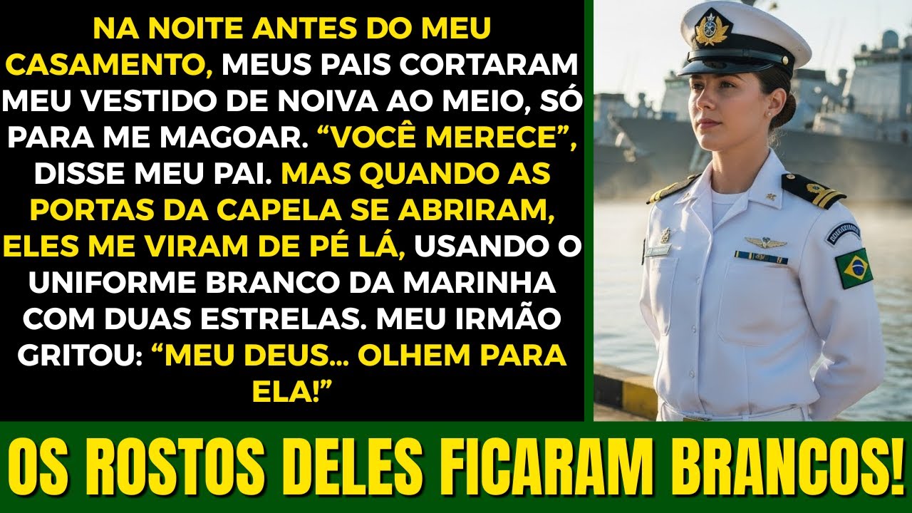 Meus Pais Cortaram Meu Vestido De Noiva, Então Eu Apareci Com Uniforme Da Marinha, Com Duas Estrelas