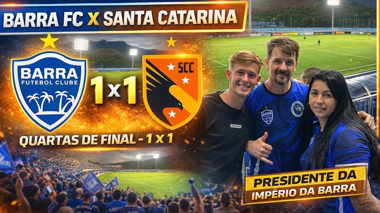FUI AO MATA-MATA DO CATARINENSE! BARRA x SANTA CATARINA 1x1 + RESENHA E ENTREVISTAS 